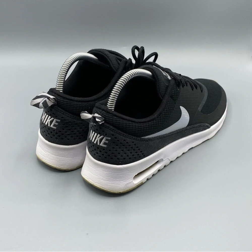 Nike Air Max Thea Sneaker Womens Black White Running Shoe​ - Picture 2 of 4